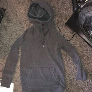 Dark gray cowelneck sweatshirt